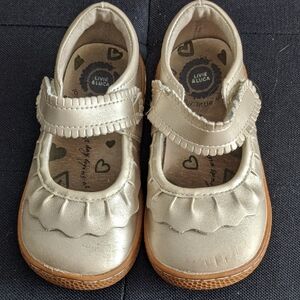 Livie & Luca Metallic Gold Kids Dress Shoes